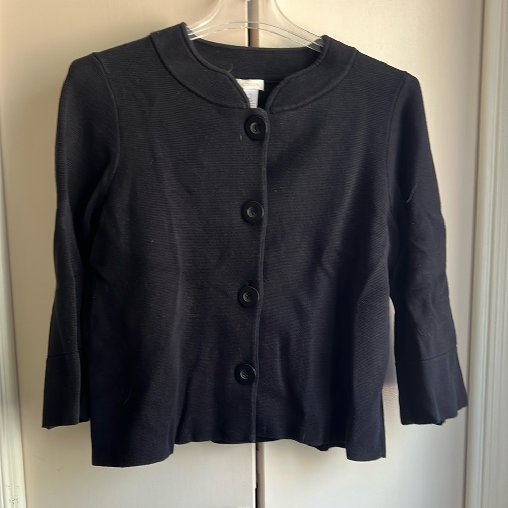 Chicos Black Button-Up Jacket - image 5